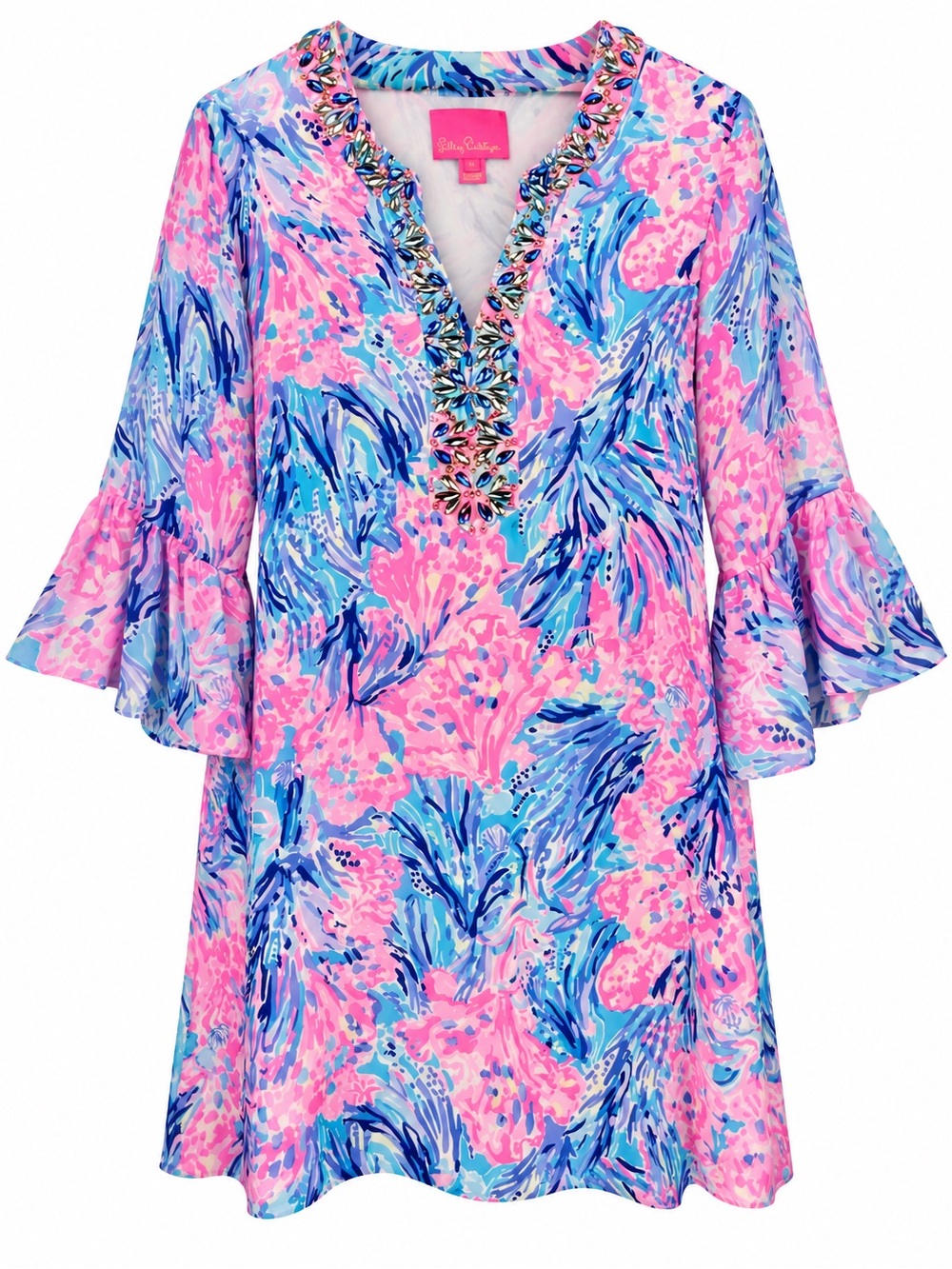 Lilly Pulitzer Elenora Totally Blossom Silk Dress XL